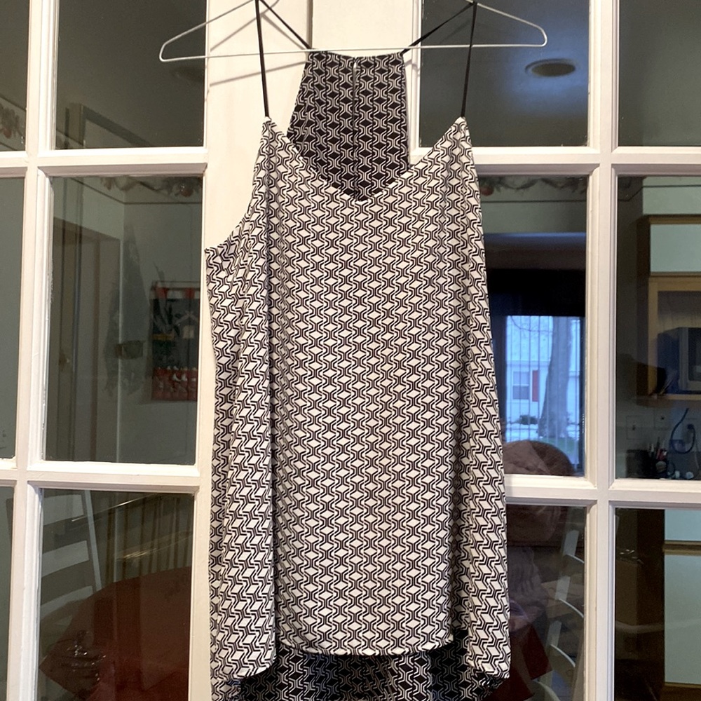 Black and white dress shirt